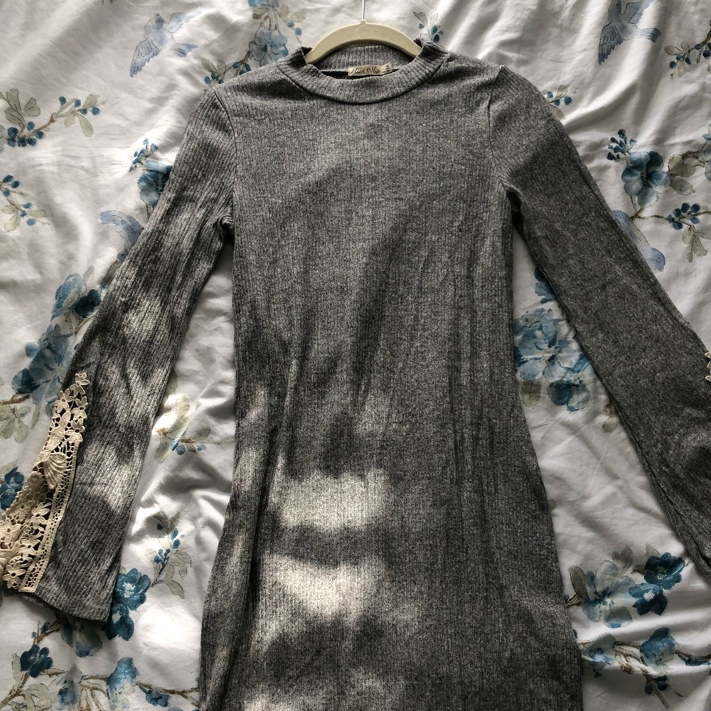 Gray mini dress